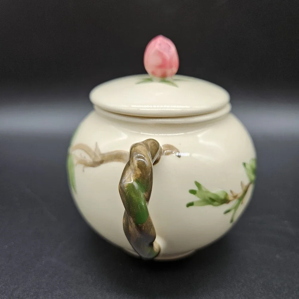 VTG Franciscan Desert Rose Creamer and Sugar with Lid TV California USA 1949-53